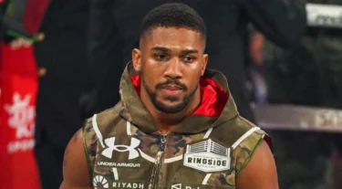 Anthony Joshua before his fight with Jake Paul